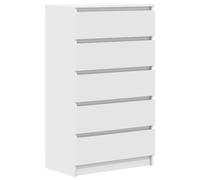 vidaXL Cajonera de Madera contrachapada Blanco 60x36x103 cm, cómoda, Armario, Armario de almacenaje, sifonier, Armario archivador, Mueble con cajones