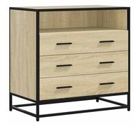 vidaXL Cajonera de Madera contrachapada Color Roble Sonoma 70x41x70 cm, cómoda, Armario, Armario de almacenaje, sifonier, Armario archivador