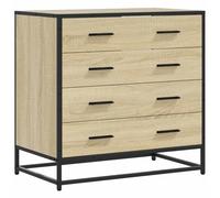 vidaXL Cajonera de Madera contrachapada Color Roble Sonoma 70x41x70 cm, cómoda, Armario, Armario de almacenaje, sifonier, Armario archivador