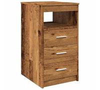 vidaXL Cajonera de Madera contrachapada Madera Vieja 40x50x76 cm