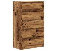 vidaXL Cajonera de Madera de ingeniería Envejecida 60x36x103 cm, cómoda, Armario, Armario de almacenaje, sifonier, Armario archivador