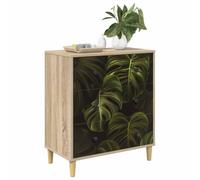 vidaXL Cajonera ELBURG Estampado de Hojas de Palma 66 x 36,5 x 75 cm