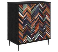 vidaXL Cajonera OMMEN Estampado geométrico 66 x 36,5 x 76 cm