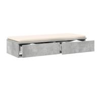 vidaXL Cajones de Cama con cajón Gris Concreto 100 x 36,5 x 16,5 cm, Muebles Minimalistas para el Dormitorio, Unidad de Almacenamiento con Estilo, diseño Compacto y Madera Resistente