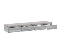 vidaXL Cajones de Cama con cajón Gris Sonoma 140 x 36,5 x 16,5 cm, Muebles Minimalistas para el Dormitorio, Unidad de Almacenamiento con Estilo, diseño Compacto y Madera Resistente