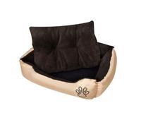 Vidaxl cama acolchada marrón para perros