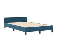 vidaXL Cama Azul Oscuro 120x200 cm Terciopelo