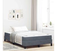 vidaXL Cama Box Spring de Terciopelo con Colchón: Solución cómoda y Moderna para tu Dormitorio. Diseño Rectangular de Lujo.