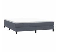 vidaXL Cama Box Spring sin colchón Terciopelo Gris Oscuro 180x220 cm, Cama, somier, Cama de Terciopelo, Muebles de Dormitorio, Cama Doble