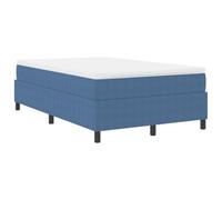 vidaXL Marco de cama doble contemporáneo, color azul medianoche, construcción de material de madera, fácil montaje, duradero, para interiores, 120 cm x 200 cm, somier de listones fijo, soporte para