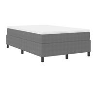 vidaXL Cama Box Spring Tela de Pana Gris Claro 120x190 cm