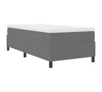 vidaXL Cama Box Spring Tela de Pana Gris Claro 90x190 cm