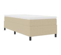 vidaXL Cama Box Spring Tela de Pana Gris Verde Claro 80x200 cm