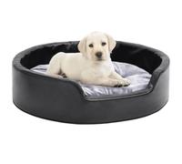 VidaXL Cama Color Negro y Gris Con Cojín para perros y gatos