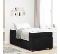 vidaXL Cama Completa Moderna de con Colchón de Espuma, Ideal para Habitaciones Invitadas, Estilo Contemporáneo, Contrachapado y Terciopelo