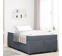 vidaXL Cama Completa, Moderno, con Colchón de Espuma, Cómoda, para Habitación de Invitados, Estilo Contemporáneo, Hecha de Contrachapado y Terciopelo