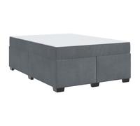 vidaXL Cama Completa Moderno con Colchón de Espuma para el Dormitorio, Ideal para Habitaciones de Invitados, Diseño Contemporáneo, Simple, con Estructura de Contrachapado y Terciopelo