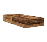 vidaXL Cama con Almacenamiento Blanca, Ideal para Colchón Individual de 80 x 200 cm, Diseño Moderno y Resistente de MDF, Muebles Elegantes para un Dormitorio Minimalista y Organizado