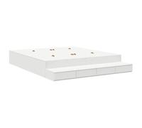vidaXL Marco de Cama de Almacenamiento Gris concreto 80X200 cm con cajones de Madera de Calidad diseño Moderno Muebles de Dormitorio multifuncionales Uso Interior fácil Montaje Elegante Compacto adul