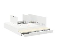 vidaXL Cama con Almacenamiento con cajón 200 cm Madera contrachapada, Solución de Almacenamiento para Dormitorio, Estructura Moderna de Cama, Madera de Pino Elegante, Muebles Minimalistas