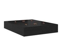 vidaXL Cama con Almacenamiento, Marco Negro de Roble, con colchón Que Sirve para 135 x 190cm. Diseño Moderno Ideal para el Dormitorio de Adultos y Habitaciones de Invitados. Muebles Minimalistas Que