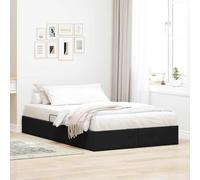 vidaXL Cama con Almacenamiento Negro 120 x 200 cm Terciopelo, Muebles de Dormitorio, Diseño Rectangular, Estética Moderna, Materiales duraderos, Soluciones de Almacenamiento Elegantes, Espacios Optim