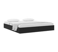vidaXL Cama con Almacenamiento Negro 180 x 200 cm Terciopelo, Cama de Almacenamiento Elegante, diseño Moderno, Mecanismo Elevador, solución Que Ahorra Espacio, Marco Duradero para un Cuarto ch