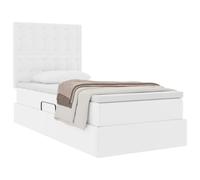 vidaXL Cama con Almacenamiento Puro 100 x 200 cm Cuero sintético, Cama Rectangular Moderna, diseño Que Ahorra Espacio, Elegante tapicería de Faux Cuero, Setup organizado