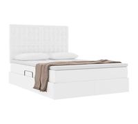 vidaXL Cama con Almacenamiento Puro 140 x 200 cm Cuero sintético, Dormitorio, Rectangular, Moderno, Duradero, con Diseño Ahorrador de Espacio, para Vida Acogedora, Materiales de Calidad, Estilo Versá