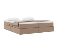 vidaXL Cama con Almacenamiento y colchón Capuchino 180 x 200 cm, Cama Moderna Rectangular, Almacenamiento hidráulico, colchón cómodo, Mueble Funcional para tu Dormitorio