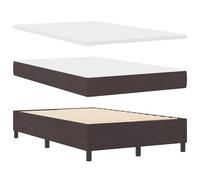 vidaXL Cama con Box Spring con Colchón y Banco Gris Claro 80X200 cm Tela Diseño Moderno Estiloso Soporte Cómodo Muebles de Dormitorio Interior Topper Espuma Protector Marco Compacto