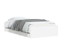 Cama Con Cajones Madera De Ingeniería Blanca 190x190 Cm Vidaxl