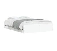 vidaXL Cama con cajones Madera de ingeniería Blanco 120x190 cm