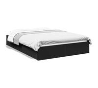 vidaXL Cama con cajones Madera de ingeniería Negro 120x200 cm, armazón de Cama, Cama, Base de Cama, armazones de Cama, Cama Doble