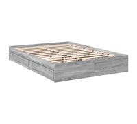 vidaXL Cama con cajones Madera ingeniería Gris Sonoma 160x200 cm, armazón de Cama, Cama, Base de Cama, armazones de Cama, Cama Doble