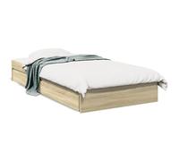 vidaXL Cama con cajones Madera ingeniería Roble Sonoma 90x190 cm, Cama, Cama con almacenaje, Estructura de Cama Individual, Cama Individual