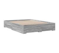 Cama Con Cajones Madera Ingeniería Gris Sonoma 150x200 Cm Vidaxl