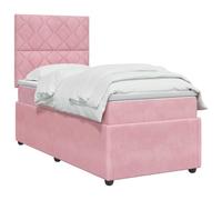 vidaXL - Cama con colchón (90 x 190 cm), color rosa