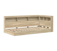 vidaXL Cama con Estante Roble Sonoma 90x190 cm Madera Ingenierizada