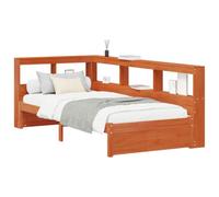 vidaXL Cama con Estantería con cabecera Madera de Pino Macizo