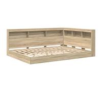 vidaXL Cama con estantería Roble Sonoma 160x200 cm Madera de Calidad