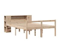 vidaXL Cama con estantería sin colchón Madera Maciza de Pino 120x200cm