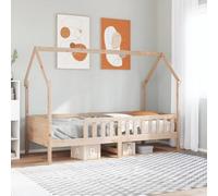 vidaXL Cama con forma de casa de niños madera maciza de pino 80x200 cm, estructura de cama con forma de casa para hijos, estructura de cama, estructura de cama para hijos