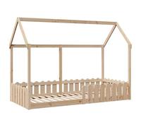 Cama Con Forma De Casa Para Niños Madera Maciza Pino 90x190 Cm Vidaxl