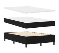vidaXL Cama con somier con colchón y Banco Gris Claro 80X200 cm Tela Elegante Cómoda Muebles de Dormitorio Adultos Topper Protector Marco Single Pad Espuma Pocket