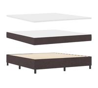 vidaXL Cama con Sommier de con Colchón y Banco Gris Claro 80X200 cm Tela Diseño Contemporáneo Ideal para Uso Adulto Topper Acolchado Muebles para Dormitorio Funda de Cierre Protector de Espuma