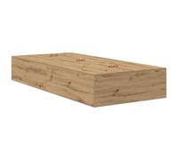 vidaXL Estructura de Cama Amplio Almacenamiento de Roble Artesanal Diseño Minimalista Acomoda Colchón de 100 x 200 cm Uso Interior Fácil Ensamblaje Construcción de Madera Engineered Cajones Mueble