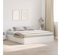 vidaXL Cama de Almacenamiento Blanca 180 x 200 cm con Gran Espacio Integrado para el Dormitorio. Mueble de Diseño Moderno, Minimalista y Funcional, Ideal para Ahorrar Espacio. Elegante y Contemporán