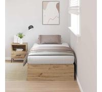 vidaXL Moderno marco de cama de almacenamiento de roble Artisan Diseño transformable Incluye 6 cajones Ideal para dormitorios o habitaciones de invitados Solución elegante y funcional Camas de madera