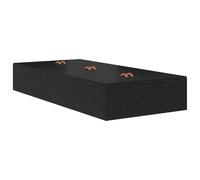 vidaXL Estructura de Cama Moderna de Almacenamiento de Roble Negro con Cajones para Vida Compacta Colchones Individuales de 90 X 200 cm. Muebles Elegantes para el Dormitorio de Adultos.